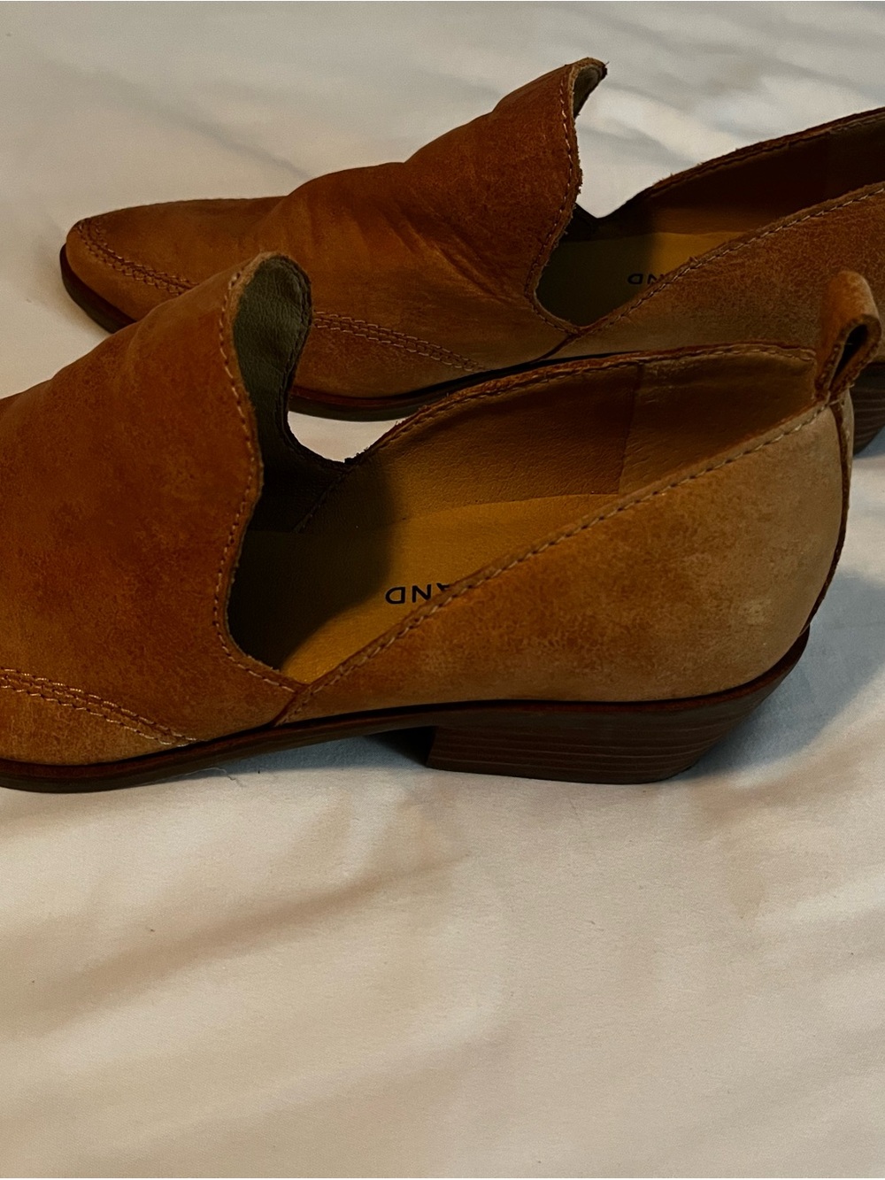 Lucky Brand women's Tan Suede Slip-On Loafers — Warm Brown Suede - Picture 3 of 5